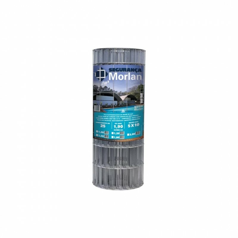 TELA SOLDADA GALV. 50X100 1.80H FIO 1.90MM (ROLO 25MT)