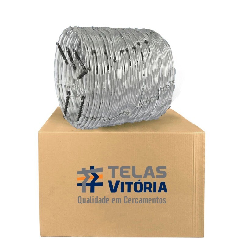 CONCERTINA 45CM DUPLA CLIP. ELETR. GALV. (8MT/RL)