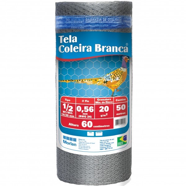 TELA VIVEIRO FIO 24 X 1/2 - 0,60H (ROLO 50 MT)
