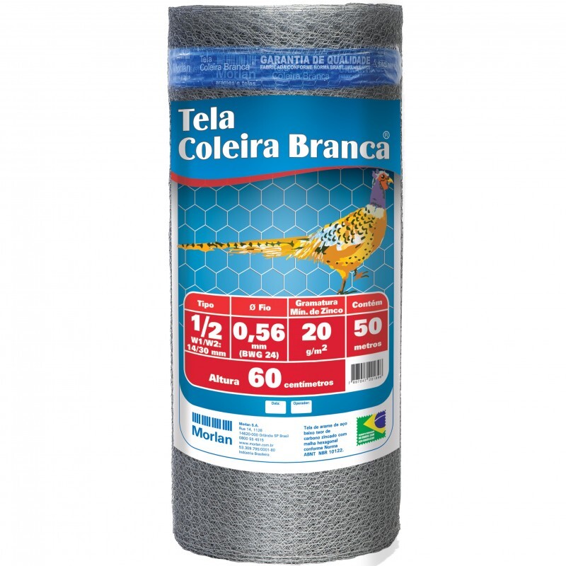 TELA VIVEIRO FIO 24 X 1/2 - 0,60H (ROLO 50 MT)