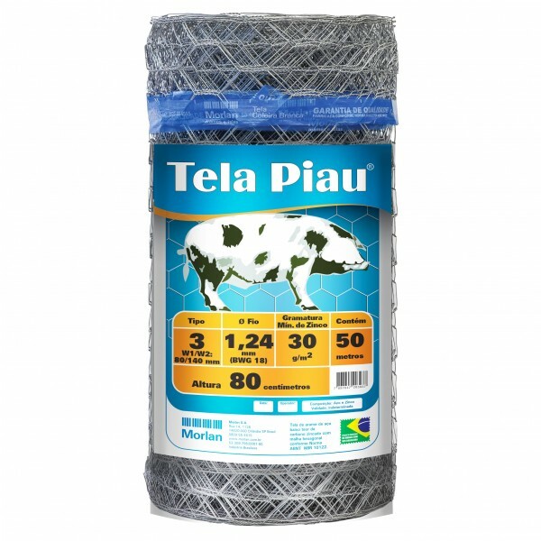 TELA MANGUEIRAO 3 FIO 16 - 0,80H (ROLO 50 MTS)