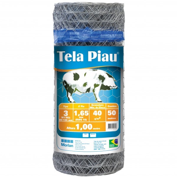 TELA MANGUEIRAO 3 FIO 16 - 1,00H (ROLO 50 MT)