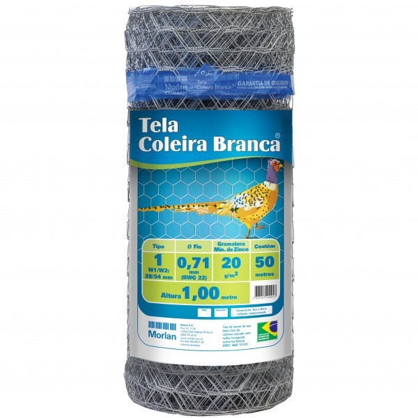 TELA PINTEIRO FIO 22 X 1 - 1,00H (ROLO 50 MT)
